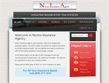 Tablet Screenshot of nortoninsagency.com